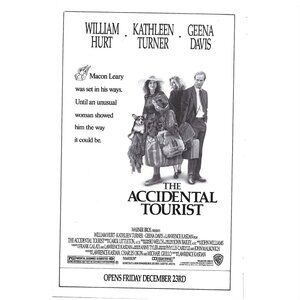 Accidental Tourist Movie AD William Hurt Kathleen Turner 1980s Vintage Print Ad